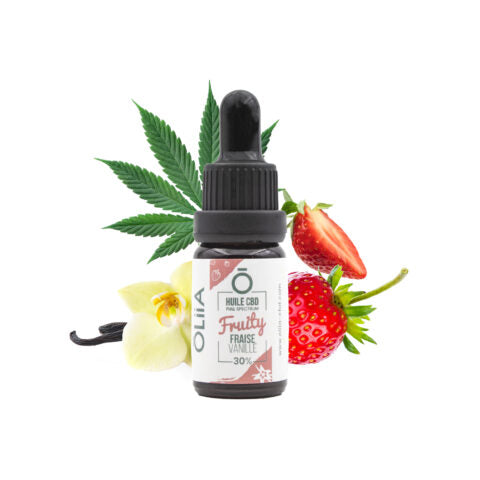 Huile CBD Full Spectrum Fraise & Vanille
