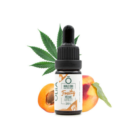 Huile CBD Pêche & Abricot